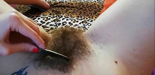  Hairy bush fetish videos the best hairy pussy in close up with big clit